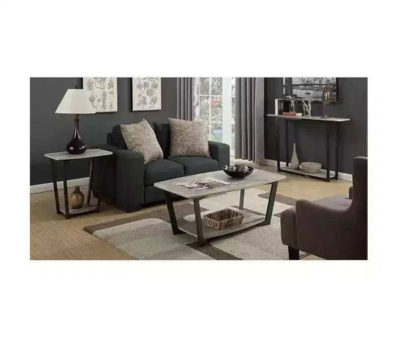 HomeStock Rectangle Metal Table Top End Table 1 -piece