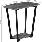 HomeStock Rectangle Metal Table Top End Table 1 -piece