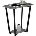 HomeStock Rectangle Metal Table Top End Table 1 -piece