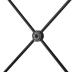Nelley Double X Black Metal Queen Bed - Black - iNSPIRE Q
