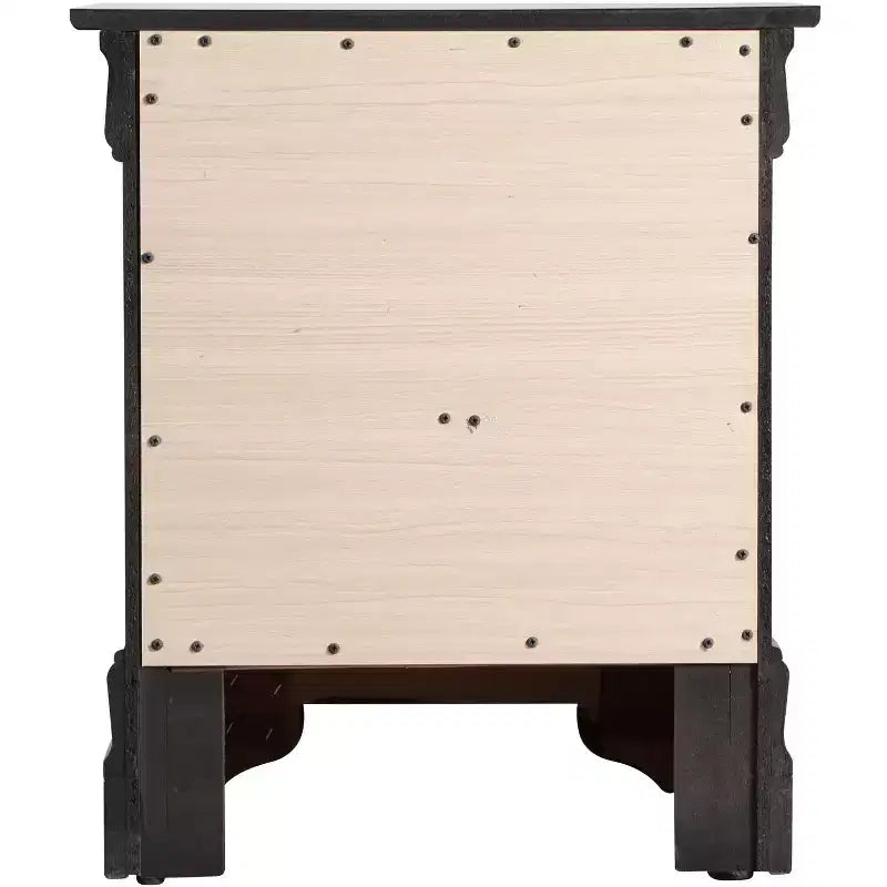 Comodino rettangolare in legno di ciliegio HomeStock per soggiorno e camera da letto