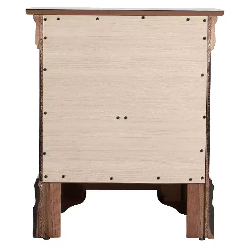 Comodino rettangolare in legno di ciliegio HomeStock per soggiorno e camera da letto
