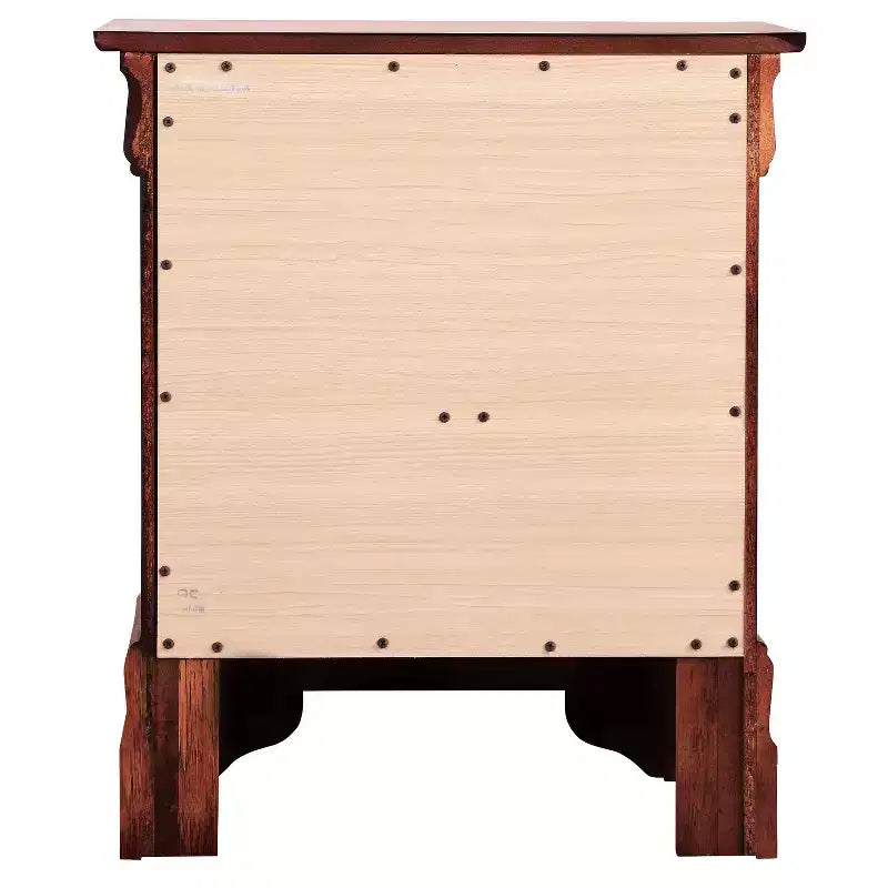 Comodino rettangolare in legno di ciliegio HomeStock per soggiorno e camera da letto