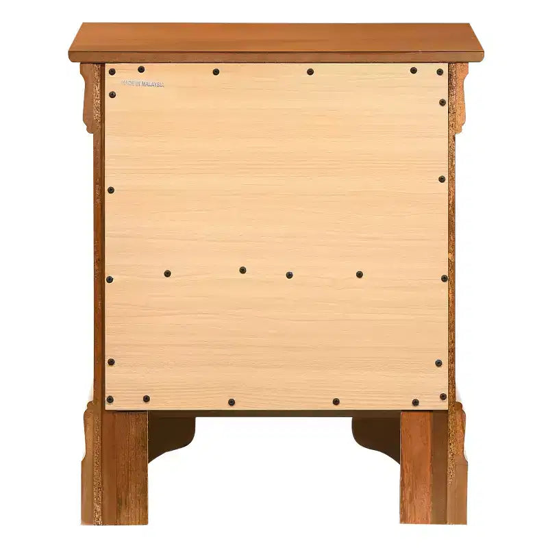 Comodino rettangolare in legno di ciliegio HomeStock per soggiorno e camera da letto