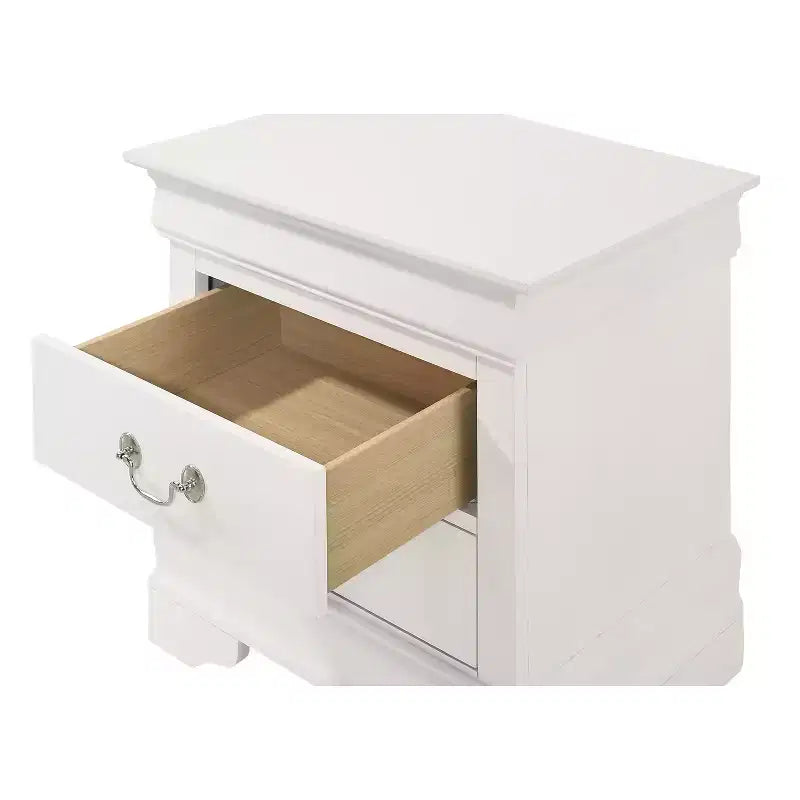 Comodino rettangolare in legno di ciliegio HomeStock per soggiorno e camera da letto