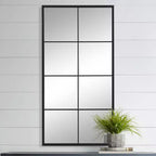Uttermost Rousseau Wrought-Iron Black 30 x 60 Wall Mirror
