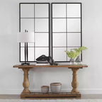 Uttermost Rousseau Wrought-Iron Black 30 x 60 Wall Mirror