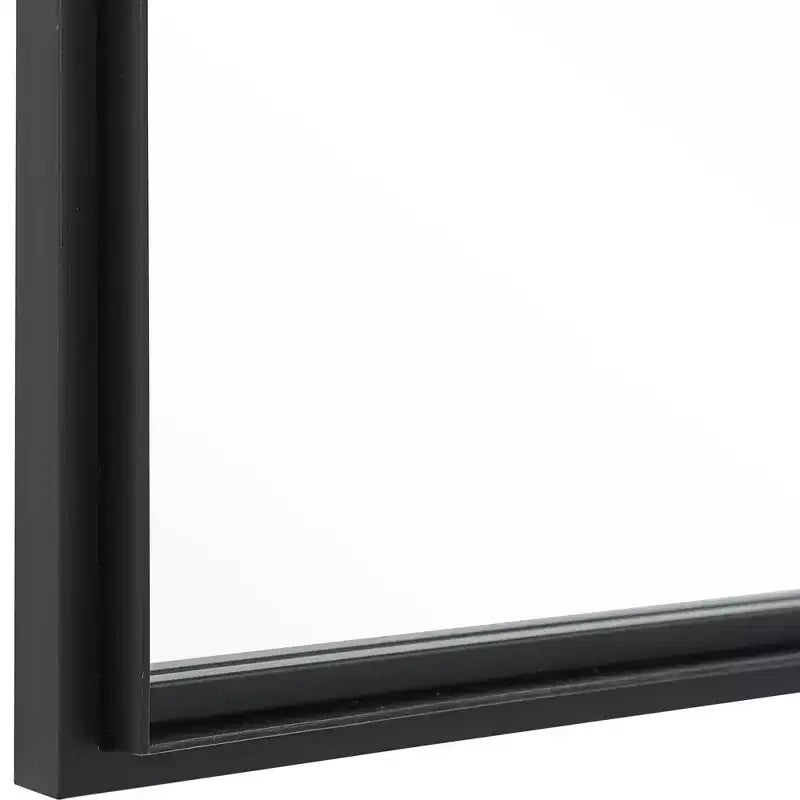 Uttermost Rousseau Wrought-Iron Black 30 x 60 Wall Mirror