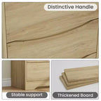Comò in legno a 3 cassetti, armadio contenitore alto e moderno con cassetti profondi, cassettiera ampia per camera da letto, soggiorno, corridoio e camera dei bambini