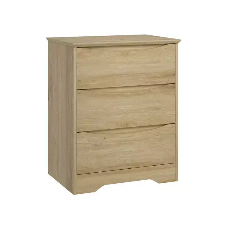 Comò in legno a 3 cassetti, armadio contenitore alto e moderno con cassetti profondi, cassettiera ampia per camera da letto, soggiorno, corridoio e camera dei bambini