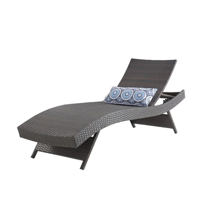 Chaise longue in vimini per tutte le stagioni - Set da 2
