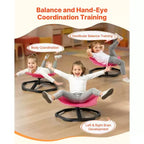 VEVOR Kids Swivel Chair, 220 lbs Capacity, Elephant Shape Sensory Spinning Chair with Non-Slip Metal Base, Toddler Sit & Spin Seat, Red