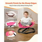VEVOR Kids Swivel Chair, 220 lbs Capacity, Elephant Shape Sensory Spinning Chair with Non-Slip Metal Base, Toddler Sit & Spin Seat, Red