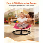 VEVOR Kids Swivel Chair, 220 lbs Capacity, Elephant Shape Sensory Spinning Chair with Non-Slip Metal Base, Toddler Sit & Spin Seat, Red