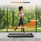 Tapis Roulant Compatto Senza Braccioli JIONJOY: Camminatore Silenzioso Sotto la Scrivania per Piccoli Spazi, Sottile e Portatile - Ideale per Ufficio Domestico e Fitness in Appartamento
