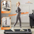 Tapis Roulant Compatto Senza Braccioli JIONJOY: Camminatore Silenzioso Sotto la Scrivania per Piccoli Spazi, Sottile e Portatile - Ideale per Ufficio Domestico e Fitness in Appartamento