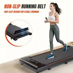 Tapis Roulant Compatto Senza Braccioli JIONJOY: Camminatore Silenzioso Sotto la Scrivania per Piccoli Spazi, Sottile e Portatile - Ideale per Ufficio Domestico e Fitness in Appartamento