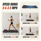 Tapis Roulant Compatto Senza Braccioli JIONJOY: Camminatore Silenzioso Sotto la Scrivania per Piccoli Spazi, Sottile e Portatile - Ideale per Ufficio Domestico e Fitness in Appartamento