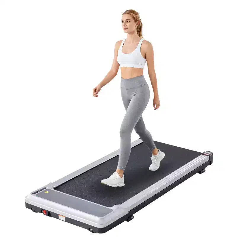 Tapis Roulant Compatto Senza Braccioli JIONJOY: Camminatore Silenzioso Sotto la Scrivania per Piccoli Spazi, Sottile e Portatile - Ideale per Ufficio Domestico e Fitness in Appartamento