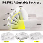Dyonery Convertible Storage Sofa Bed