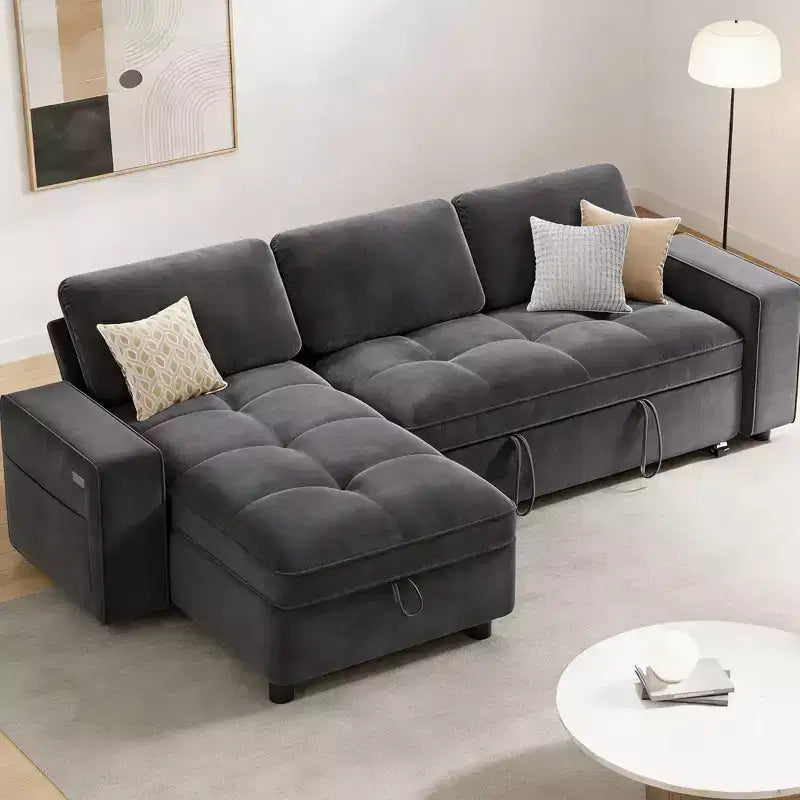 Dyonery Convertible Storage Sofa Bed