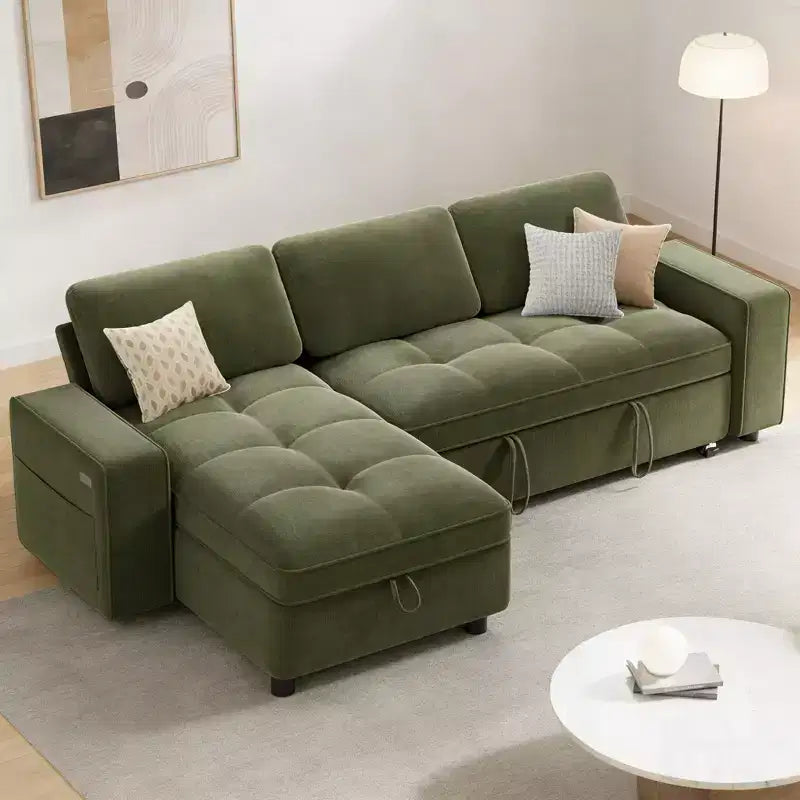 Dyonery Convertible Storage Sofa Bed