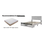 Full/Queen Size Platform Bed with Upholstered Storage Headboard, Wood Platform Bed Frame with Charging Station and LED Lights