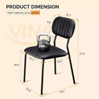 Sedia impilabile imbottita Karl Home (Set da 2)
