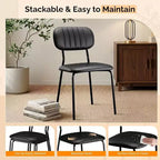 Sedia impilabile imbottita Karl Home (Set da 2)
