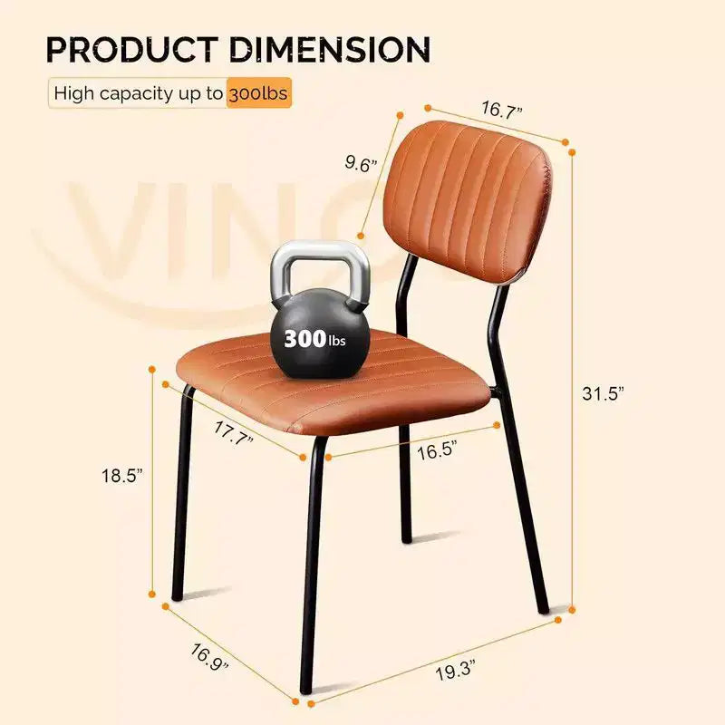 Sedia impilabile imbottita Karl Home (Set da 2)