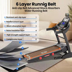 5HP Foldable Treadmill for Home w/ 20% Auto Incline&12MPH,400lbs Capacity,Portable Treadmill,Personalized Workout w/ APP,Running Walking treadmill