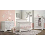 Westwood Baby | Olivia Flat Top Convertible Crib - Brushed White