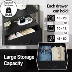 Modern Tall Bedside table with LED Lights - 4 Fabric Drawers, Top Shelf, Steel Frame, Narrow Cabinet for Bedroom, Dorm, Hallway Sofa Side Table