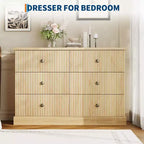 6 Dresser for Bedroom, 47 in Wide Drawer Dresser with Storage Freestanding