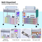 Craft Organizers and Storage Cart, Vinyl Roll Storage and Organization Holder, Spacious Design, for Craft Room