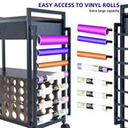 Craft Organizers and Storage Cart, Vinyl Roll Storage and Organization Holder, Spacious Design, for Craft Room