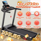 3.5HP Folding Treadmill for Home w/ incline&71 Workouts, 300 lbs Capacity Treadmill,APP w/ Free Train Courses,Dual HiFi Speakers,Exercise Equipment