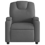 vidaXL Poltrona reclinabile 100% poliestere, metallo, compensato Singola