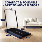 Pedana da camminata 2-in-1 Squatz con piastre vibranti e manubrio Blu