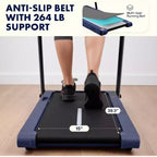 Pedana da camminata 2-in-1 Squatz con piastre vibranti e manubrio Blu