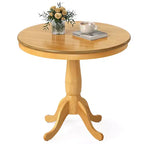 Costway 32 Round Pedestal Dining Table High Top Ped Table Kitchen Dining Room