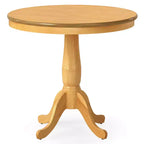 Tavolo da pranzo rotondo con piedistallo Costway da 32", tavolo alto da cucina/sala da pranzo