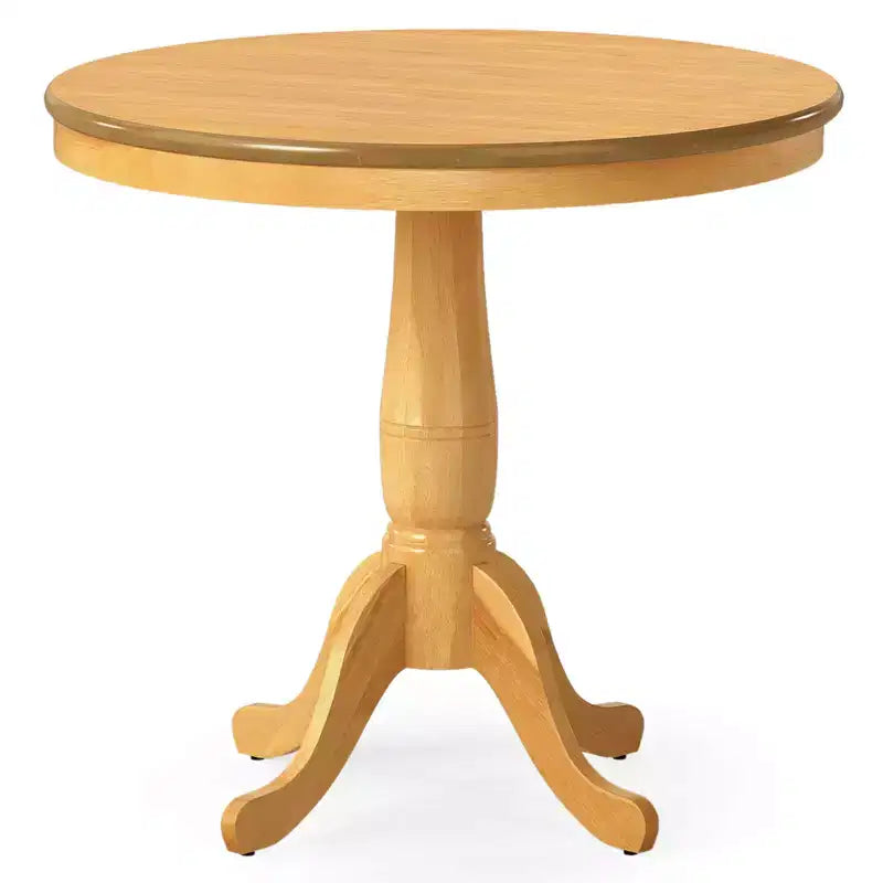 Tavolo da pranzo rotondo con piedistallo Costway da 32", tavolo alto da cucina/sala da pranzo