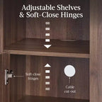Mobile Contenitore Alto e Stretto Best Choice Products 72 con Scaffali Regolabili, Libreria Moderna ad Arco a 4 Livelli