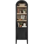 Mobile Contenitore Alto e Stretto Best Choice Products 72 con Scaffali Regolabili, Libreria Moderna ad Arco a 4 Livelli