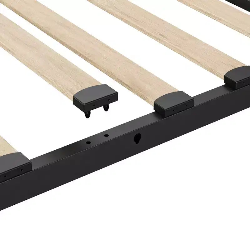 Upholstered Platform Bed Frame with Adjustable Headboard & Storage Drawers, Wood Slats, No Box Spring Needed, Modern Bedroom