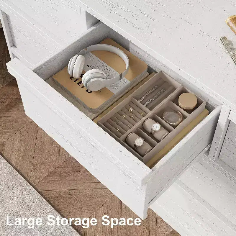 Comò a 7/8 cassetti, cassettiera ampia in legno, organizer capiente per camera da letto, soggiorno, cameretta e ingresso