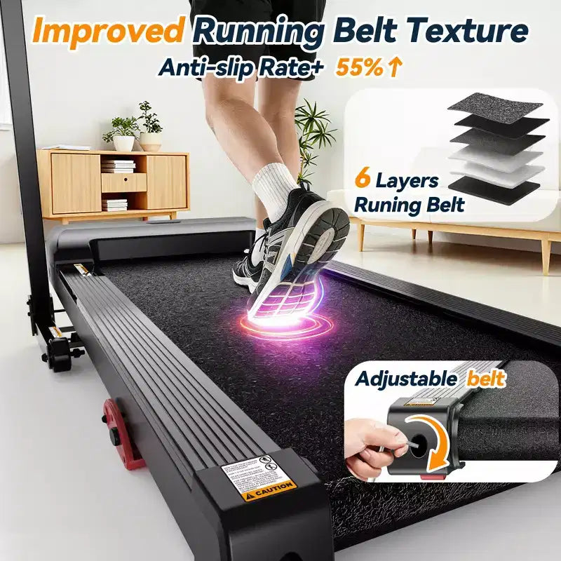 Treadmills Clearance with Incline,Portable Treadmills for Home Small, Incline Walking Pad Treadmill with Handle Bar, Walking Pad Foldable