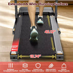 Famistar 3.5HP Folding Treadmill with Smart Apps, LED Display and Bluetooth Speakers, Black