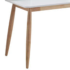 GDFStudio Nadia Mid-Century Modern Wood Writing Desk with Hutch and Open Shelves